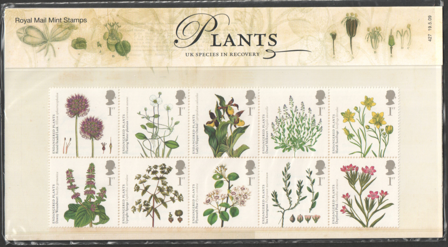 (image for) 2009 Plants / Kew Gardens Presentation Pack 427 - Click Image to Close
